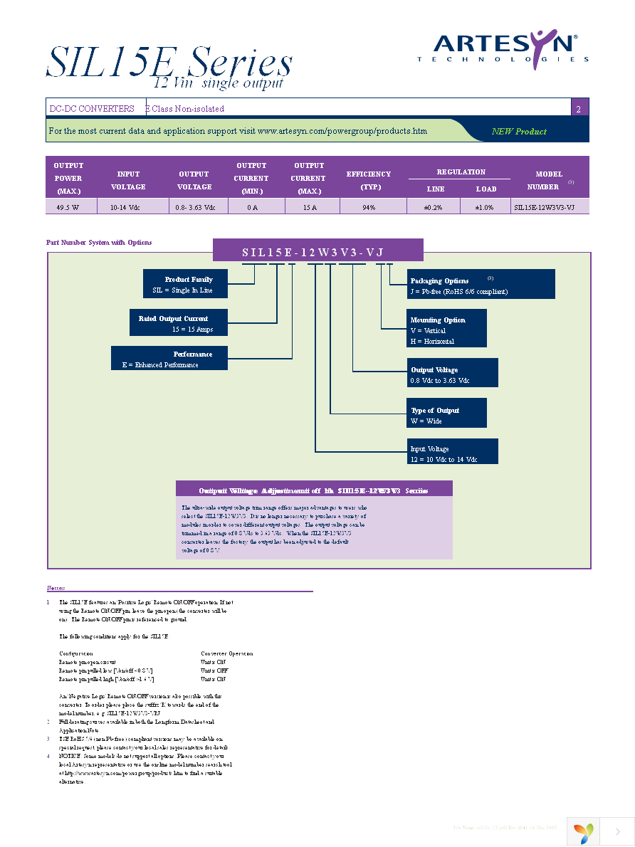 SIL15E-12W3V3-VJ Page 2