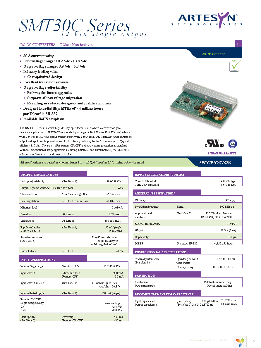 SMT30C-12SADJJ Page 1