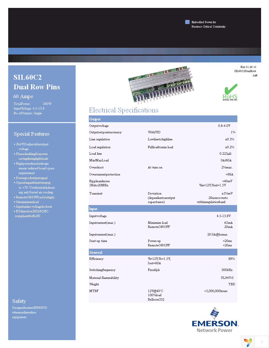 SIL60C2-00SADJ-VDJ Page 1