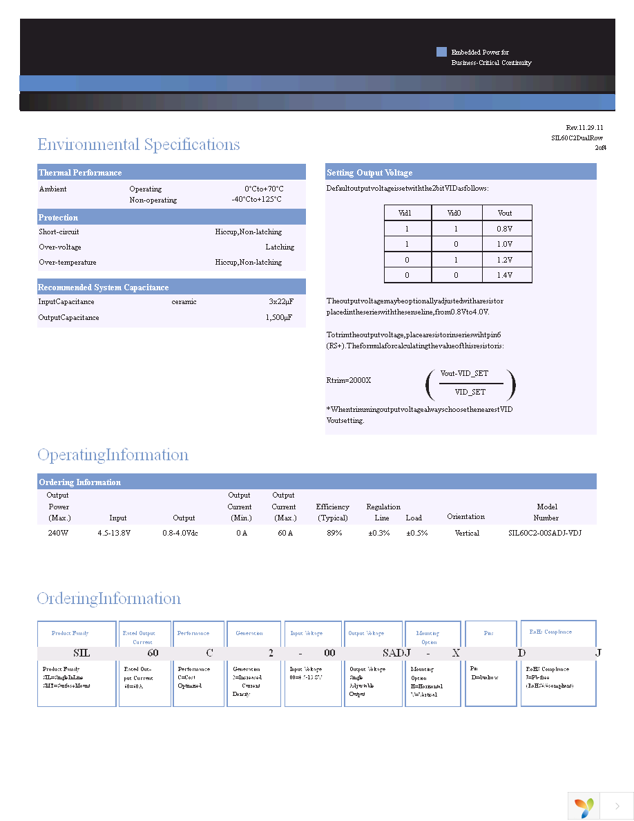 SIL60C2-00SADJ-VDJ Page 2