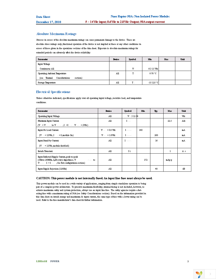 NSR050A0X432Z Page 2