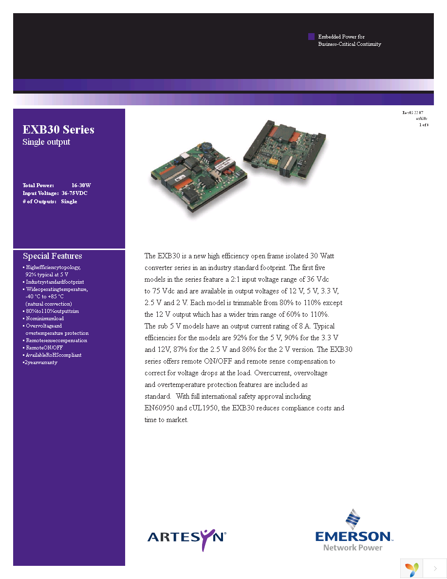 EXB30-48S3V3J Page 1