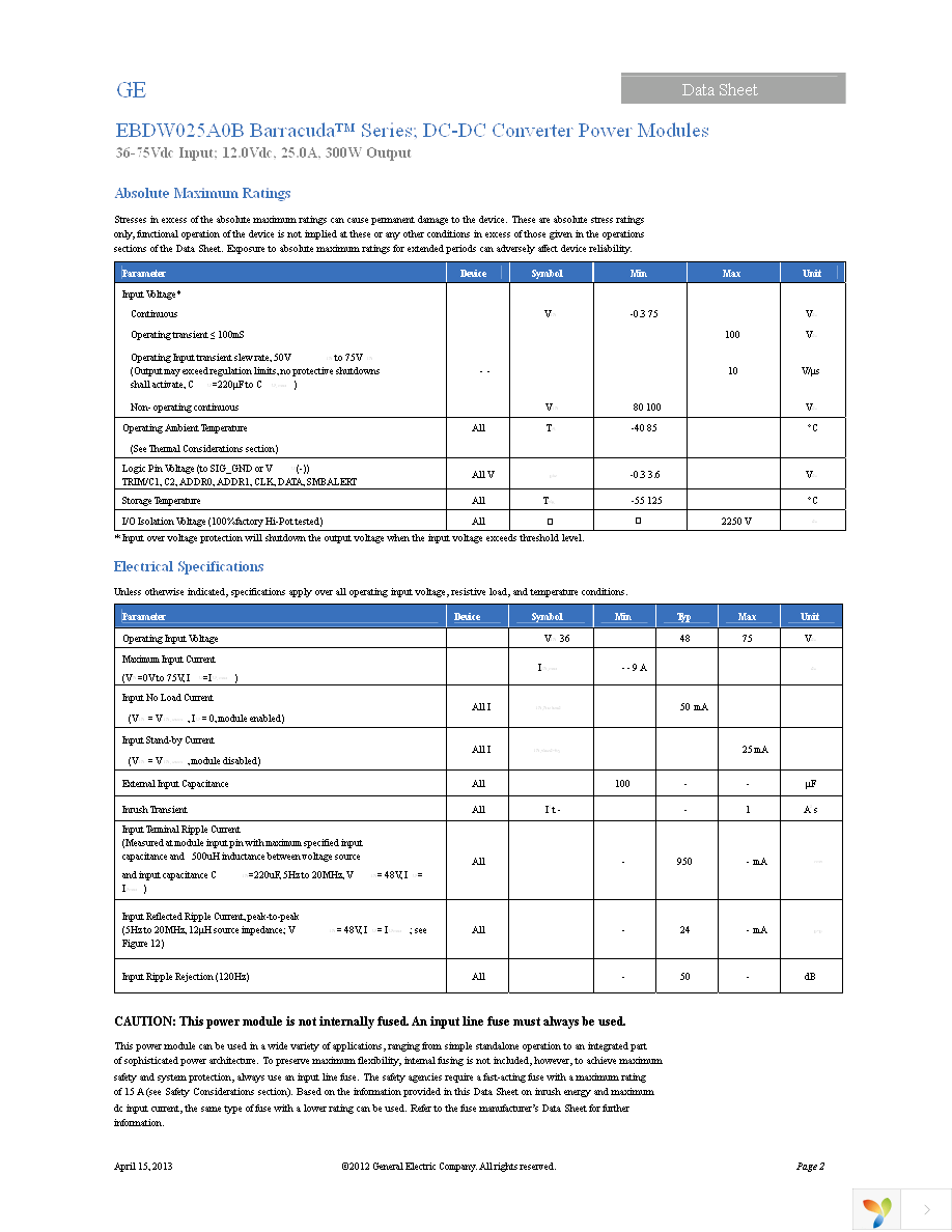 EBDW025A0B41Z Page 2