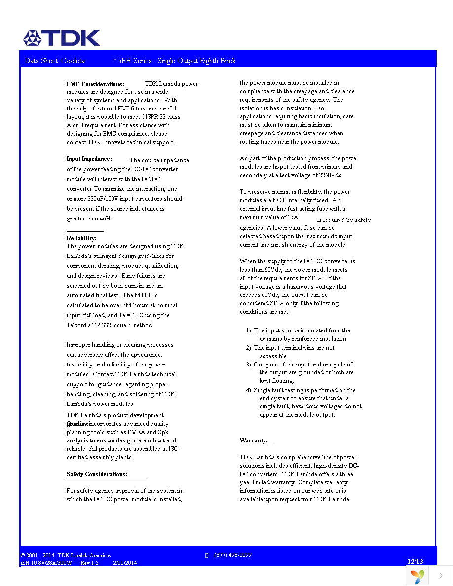 IEH48025A120V109R Page 12