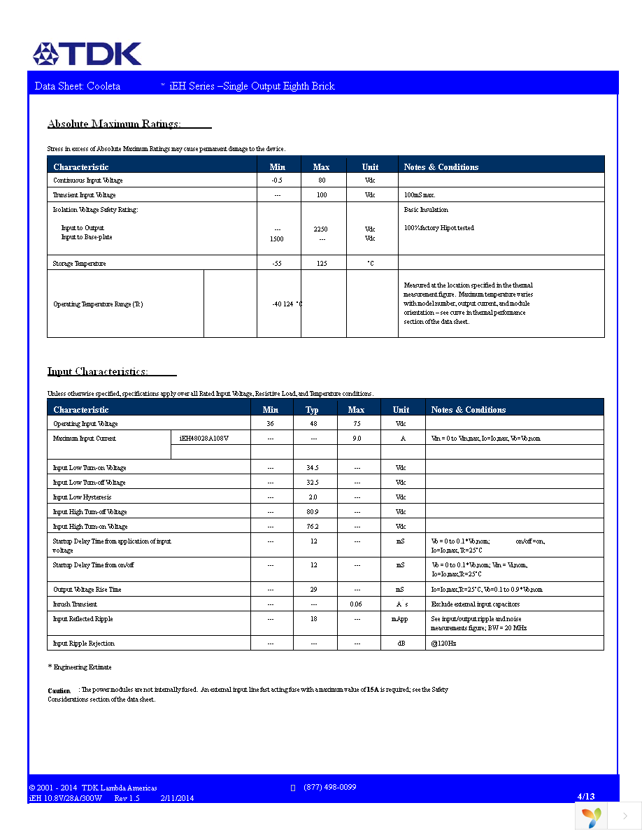 IEH48025A120V109R Page 4