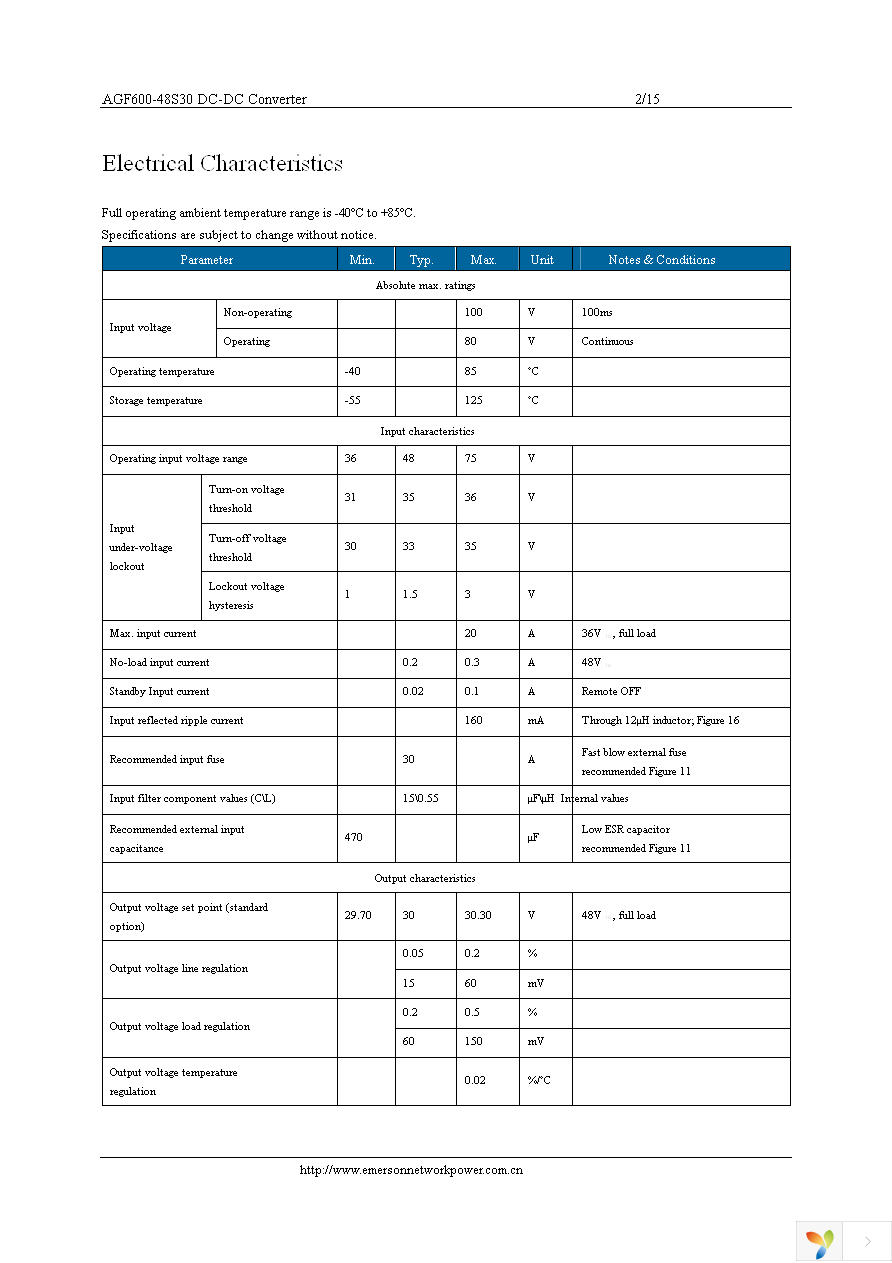 AGF600-48S30-6L Page 2