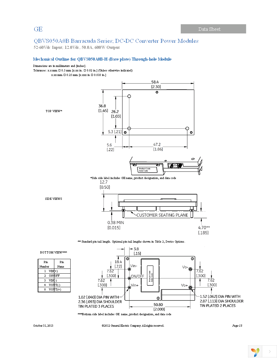 QBVS050A0B41-HZ Page 13