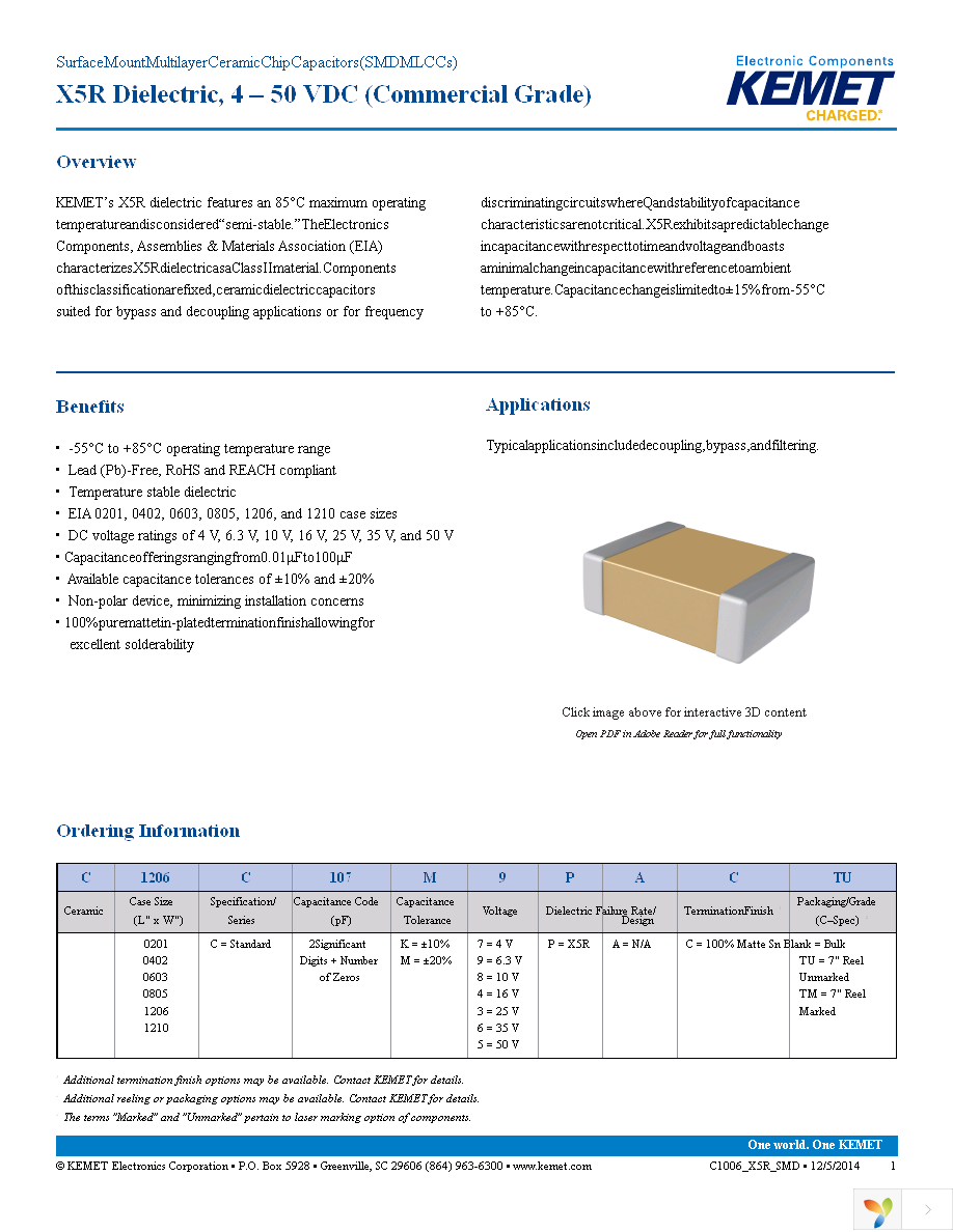 C0805C226K9PAC7800 Page 1