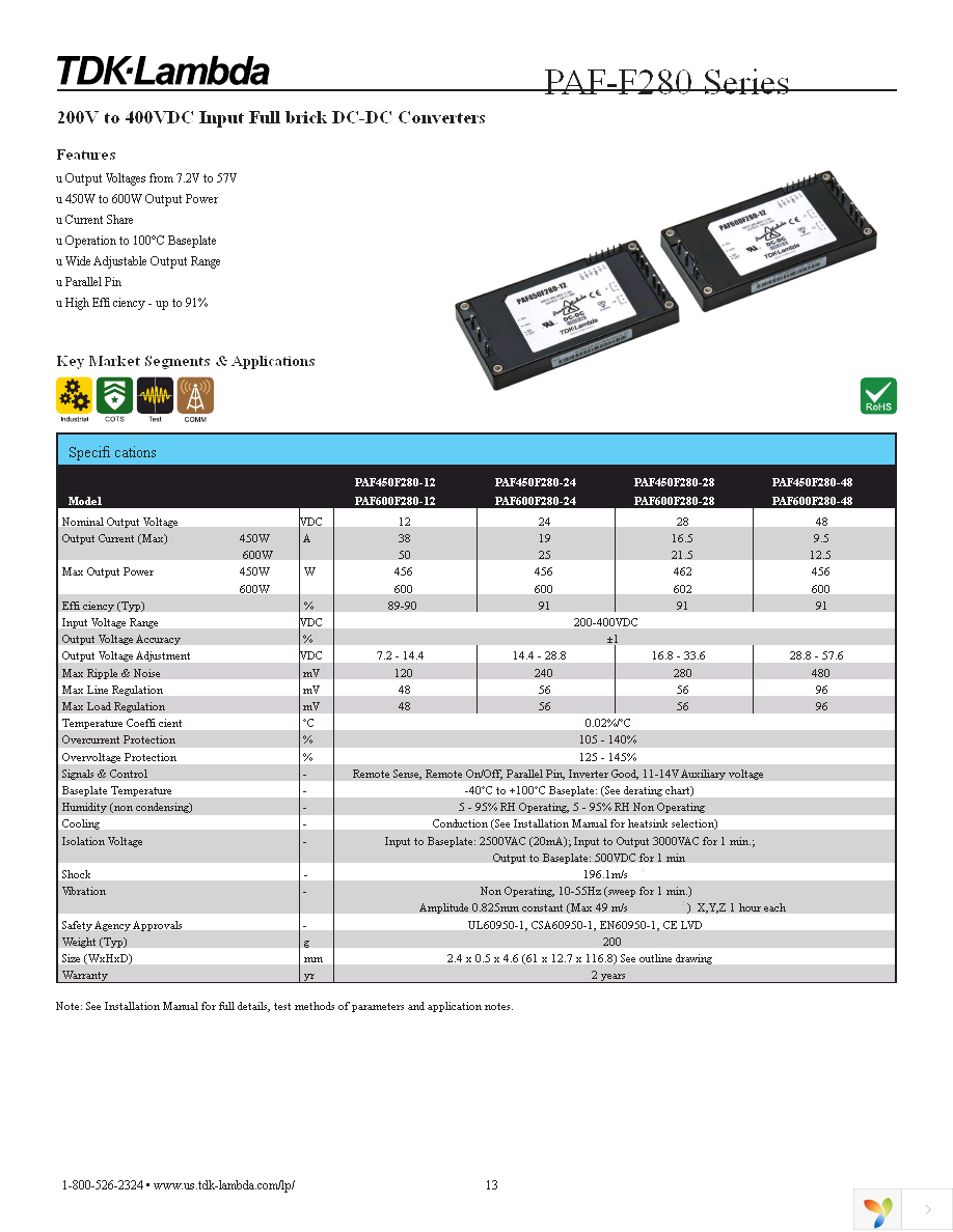 PAF450F280-12 Page 1