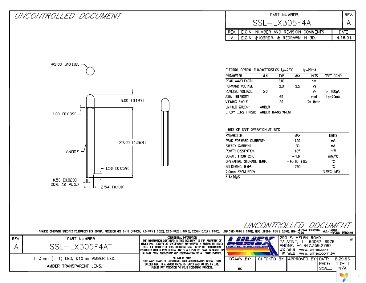 SSL-LX305F4AT Page 1