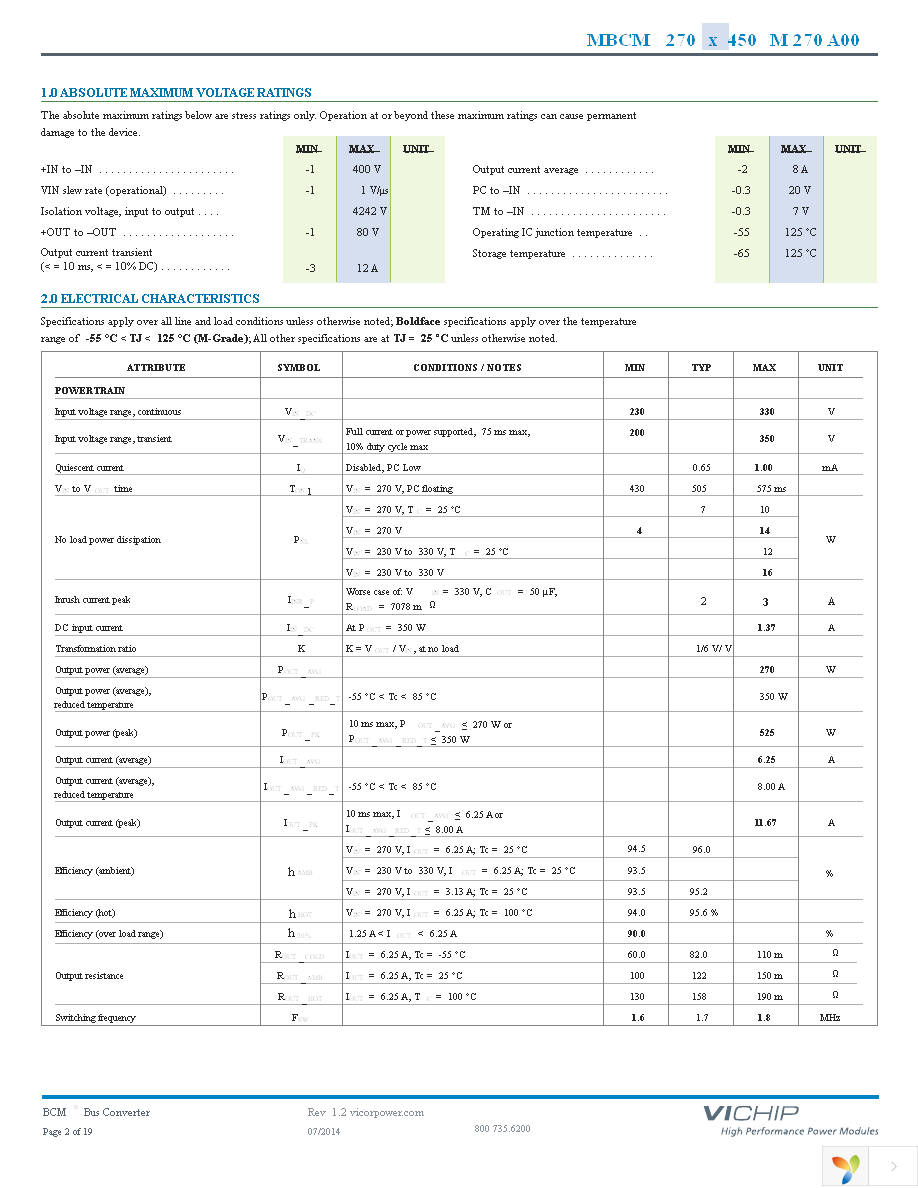 MBCM270F450M270A00 Page 2