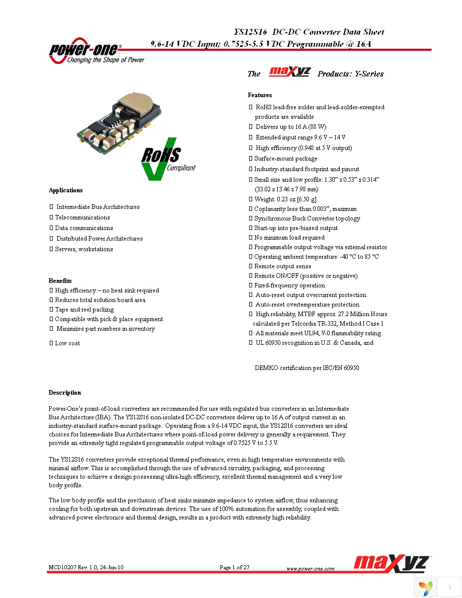 YS12S16-0G-Q Page 1