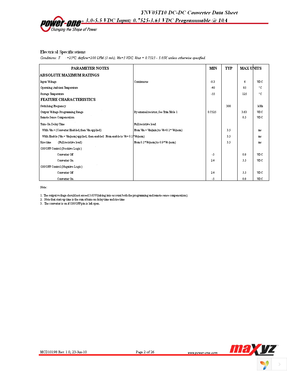 YNV05T10-0 Page 2