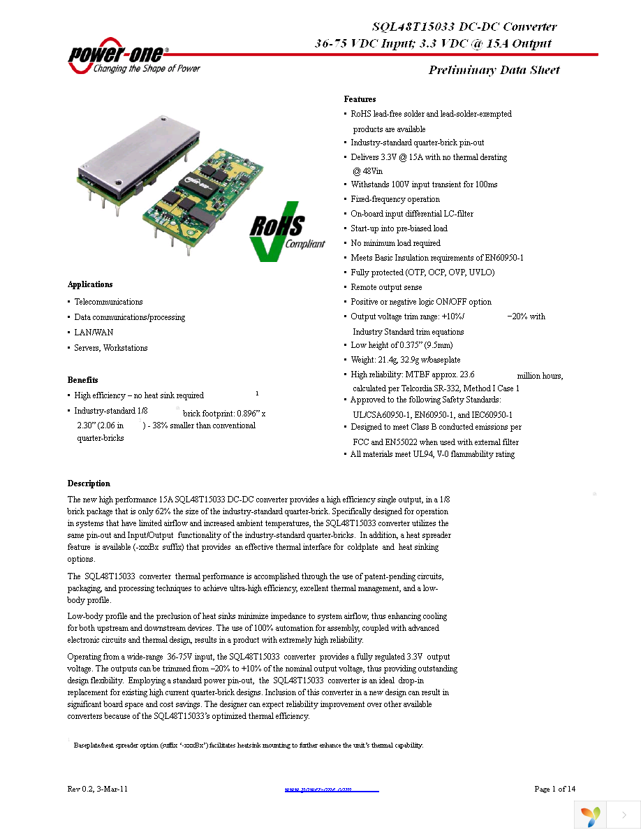 SQL48T15033-NDA0G Page 1