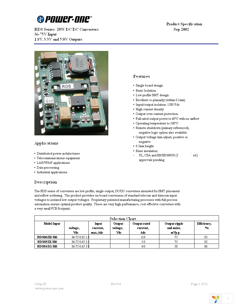 RDS06ZB-M6 Page 1