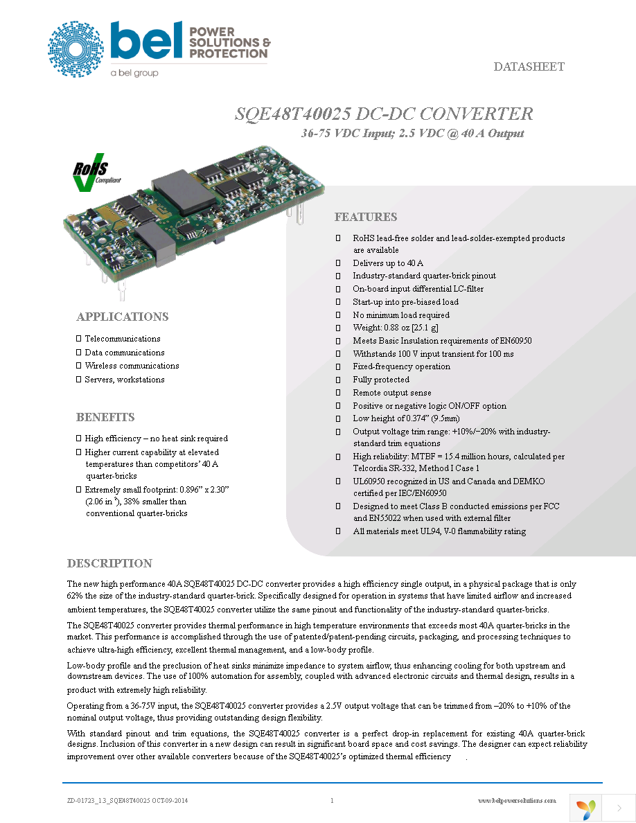 SQE48T40025-NDA0G Page 1