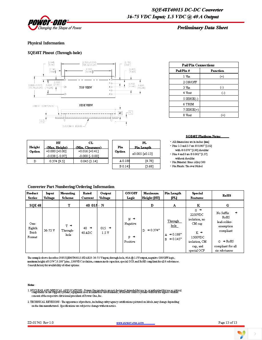 SQE48T40015-NDA0 Page 13