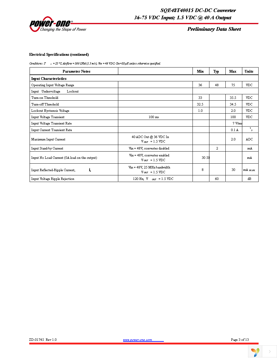 SQE48T40015-NDA0 Page 3