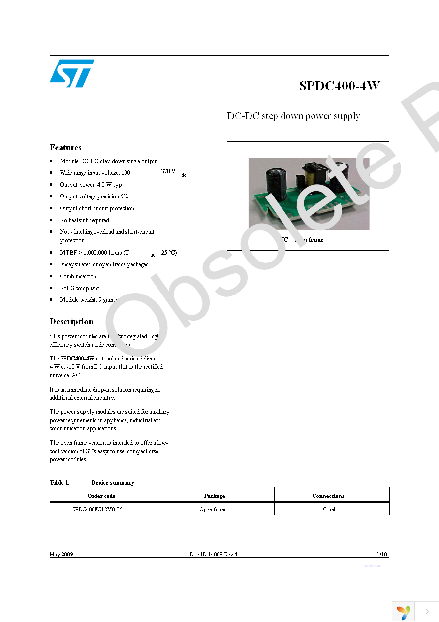 SPDC400FC12M0.35 Page 1