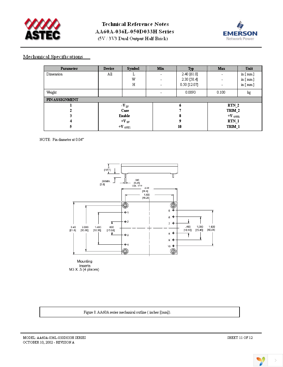 AA60A-036L-050D033H Page 11