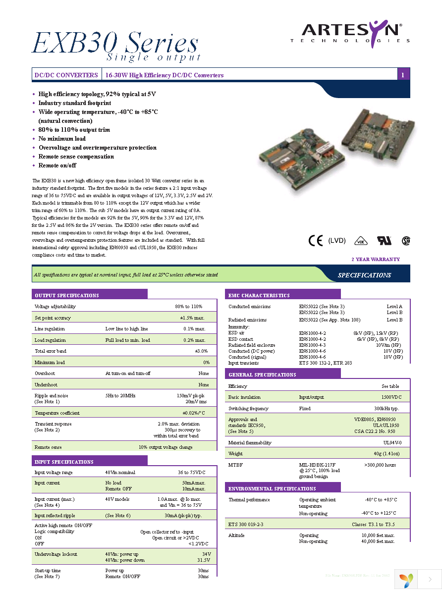 EXB30-48S2V0 Page 1