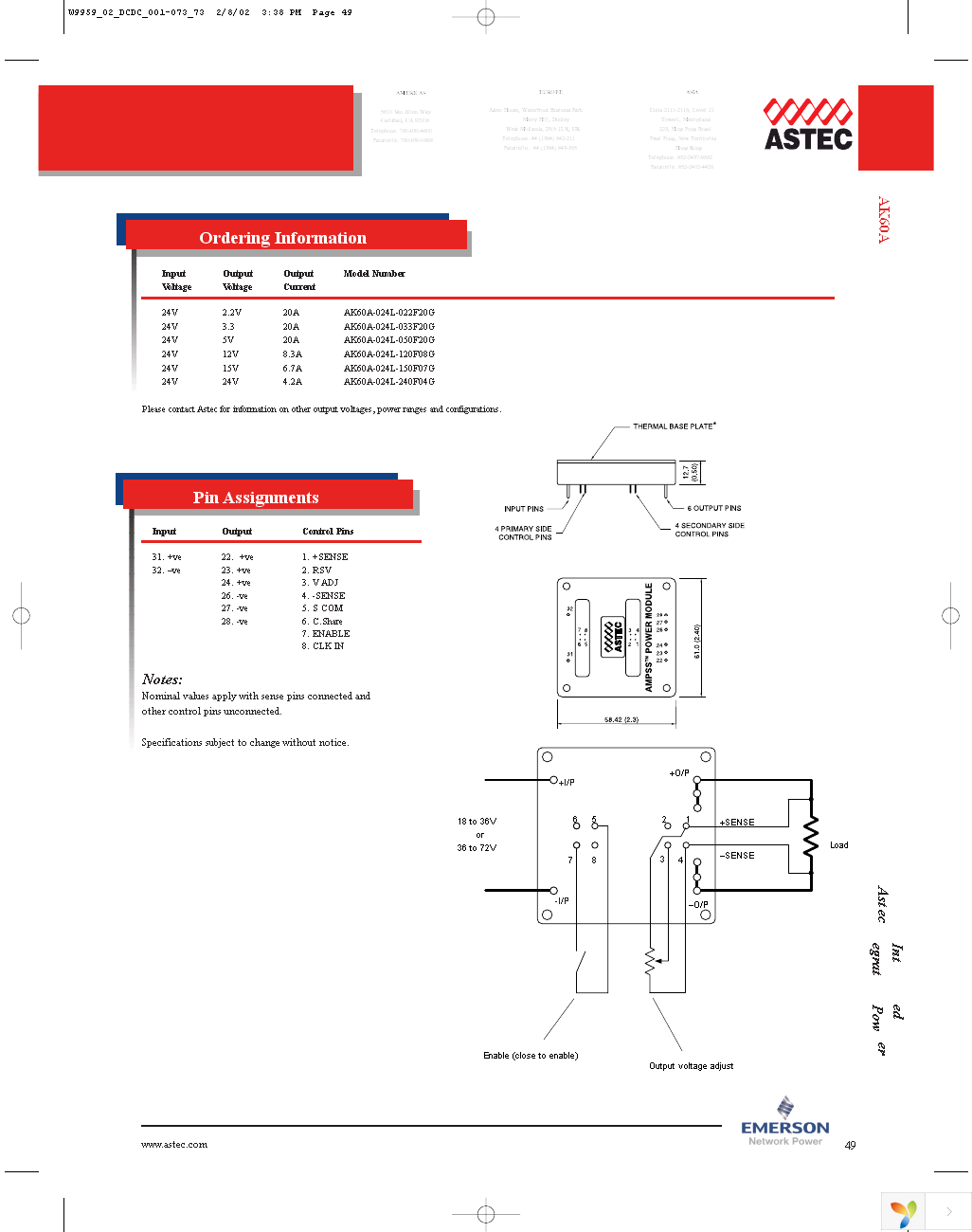 AK60A-024L-050F20G Page 2