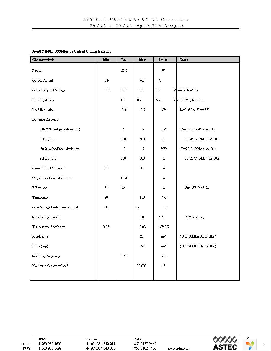 AV60C-048L-050F06-8 Page 6