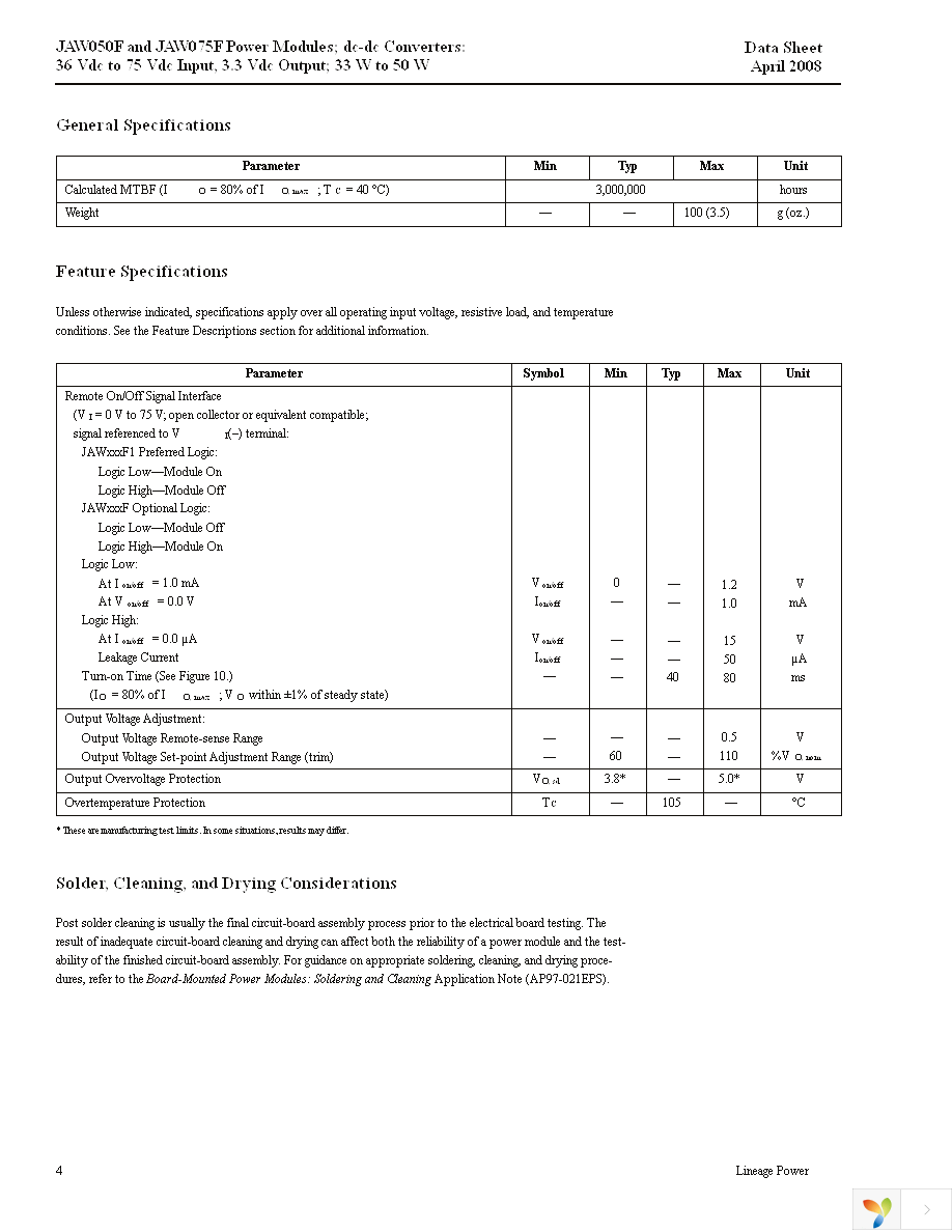 JAW050F1 Page 4