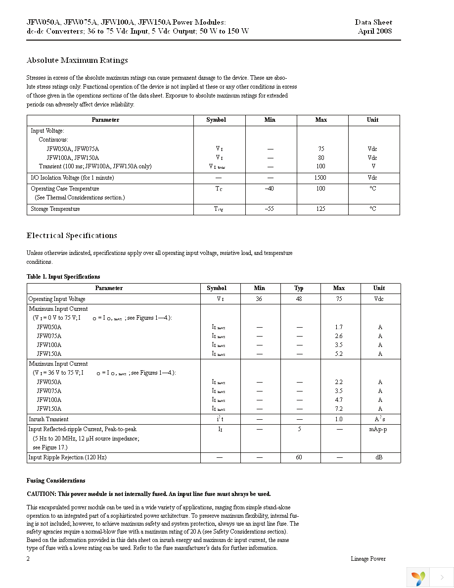 JFW075A1 Page 2