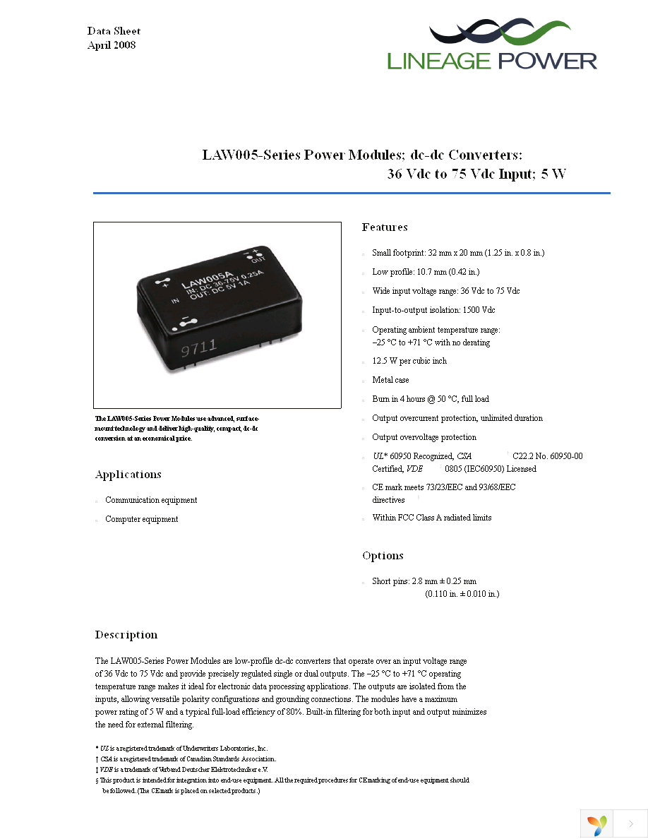 LAW005A Page 1