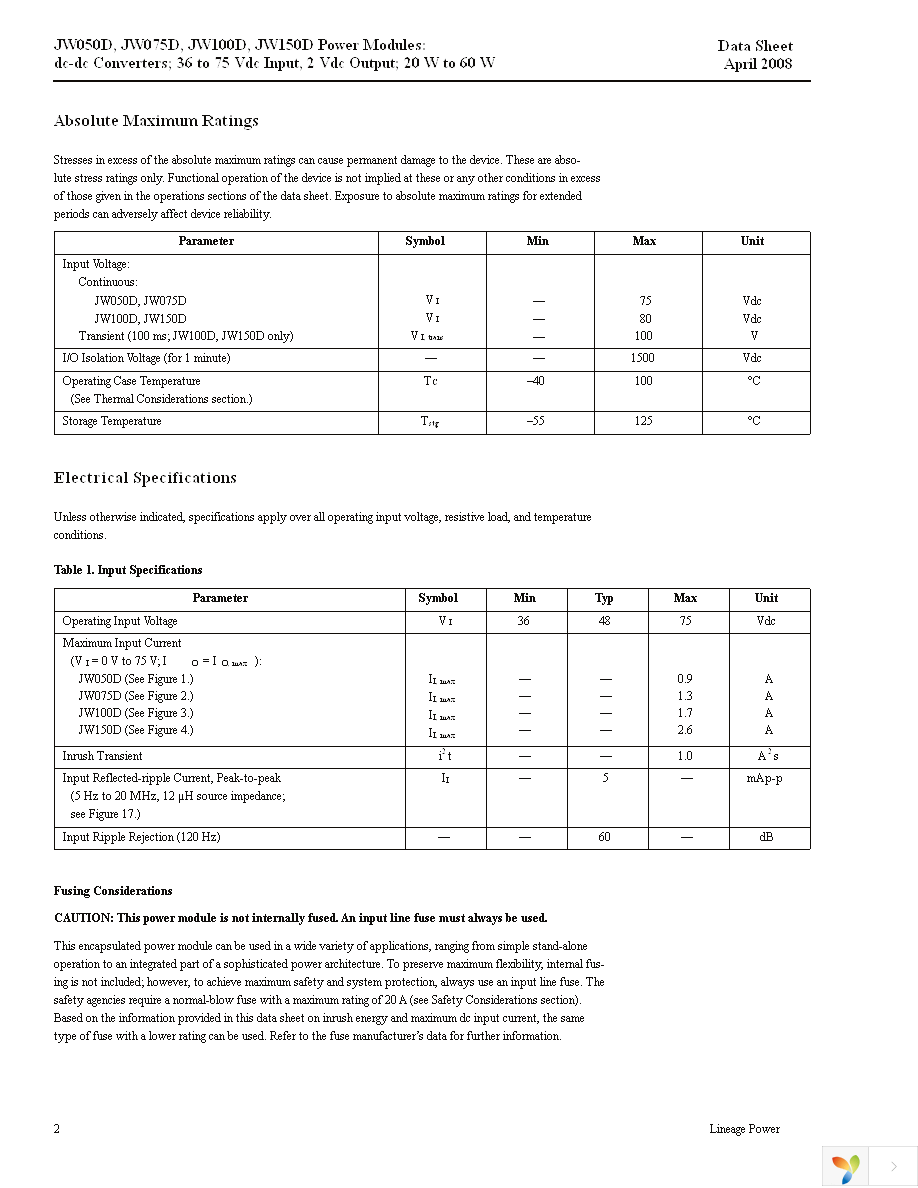 JW150D1 Page 2