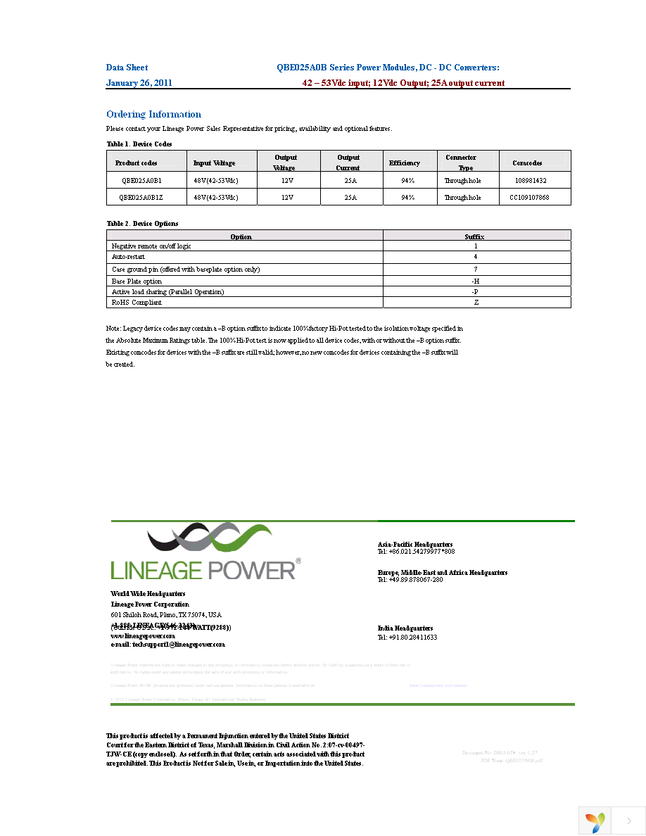 QBE025A0B1-P Page 16