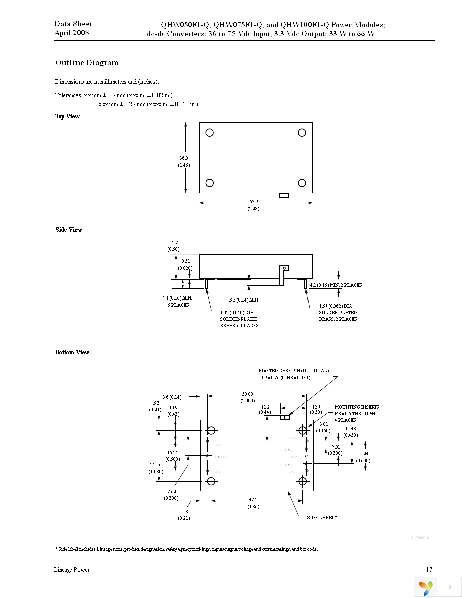 QHW075F1-Q Page 17