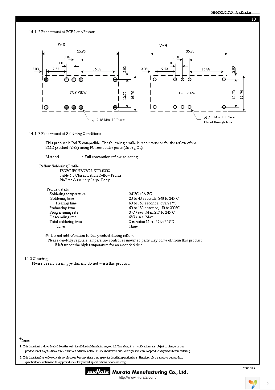 MPDTH05010YAH Page 10