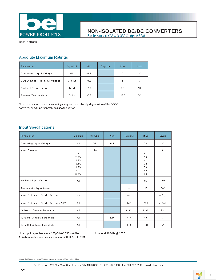 VRAH-08B1A00 Page 2