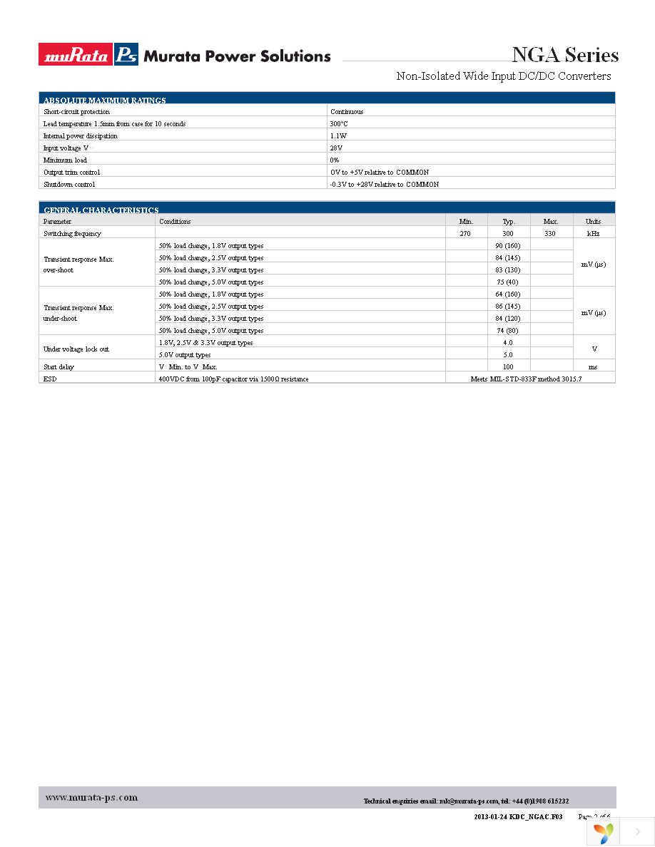 NGA10S15033SC Page 2