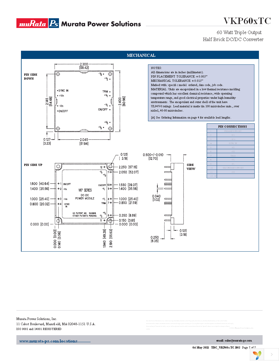 VKP60LT512C Page 7