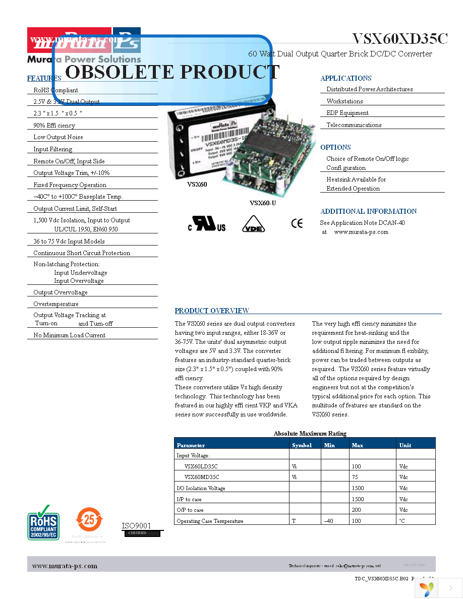 VSX60LD35C Page 1