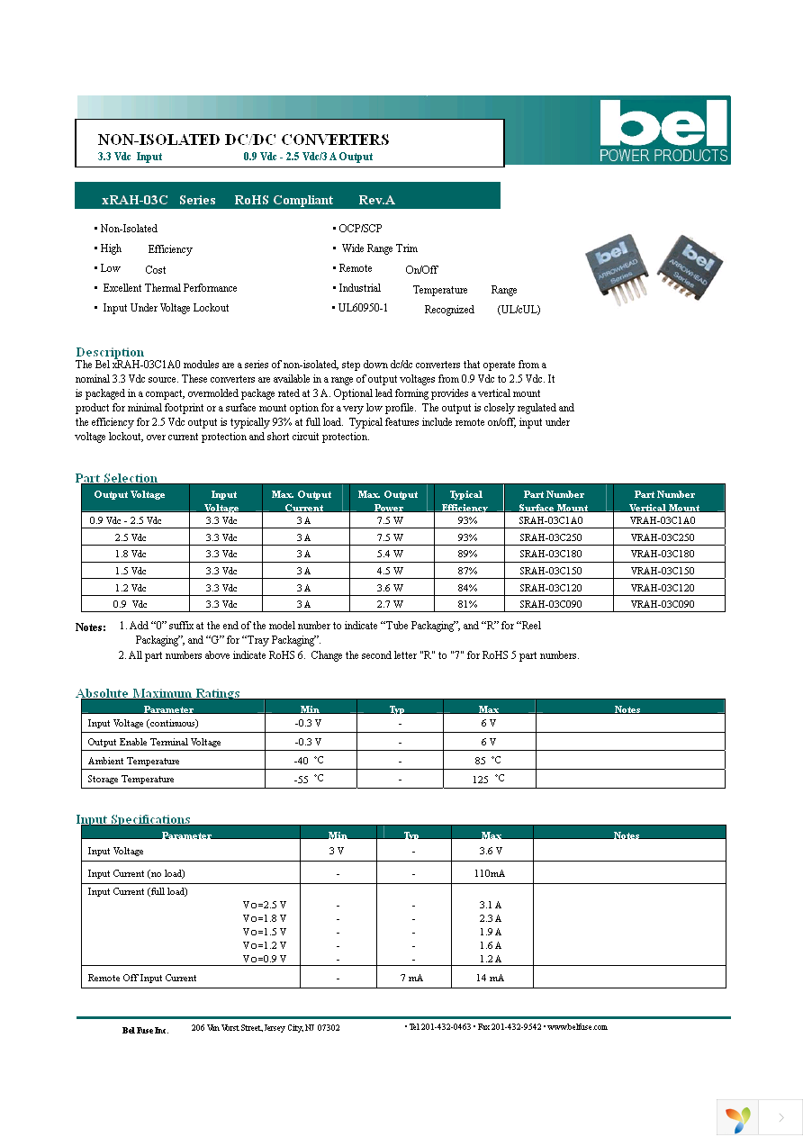 SRAH-03C1A00 Page 1