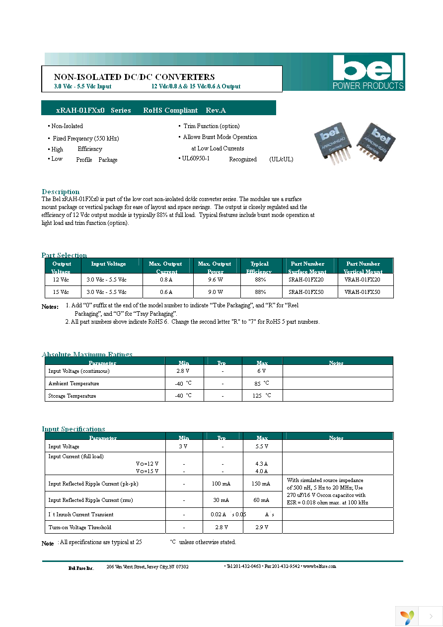 SRAH-01FX500 Page 1