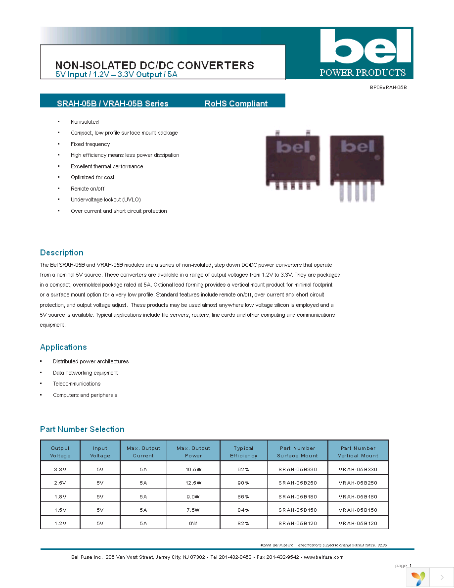 SRAH-05B1200 Page 1