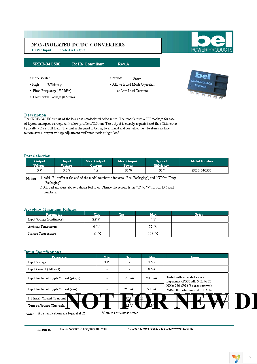 SRDB-04C500G Page 1