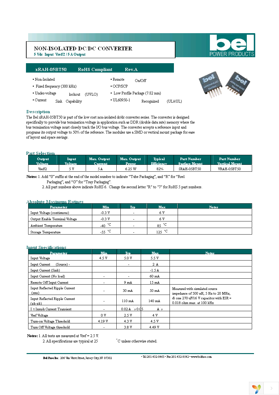 SRAH-05BT500 Page 1