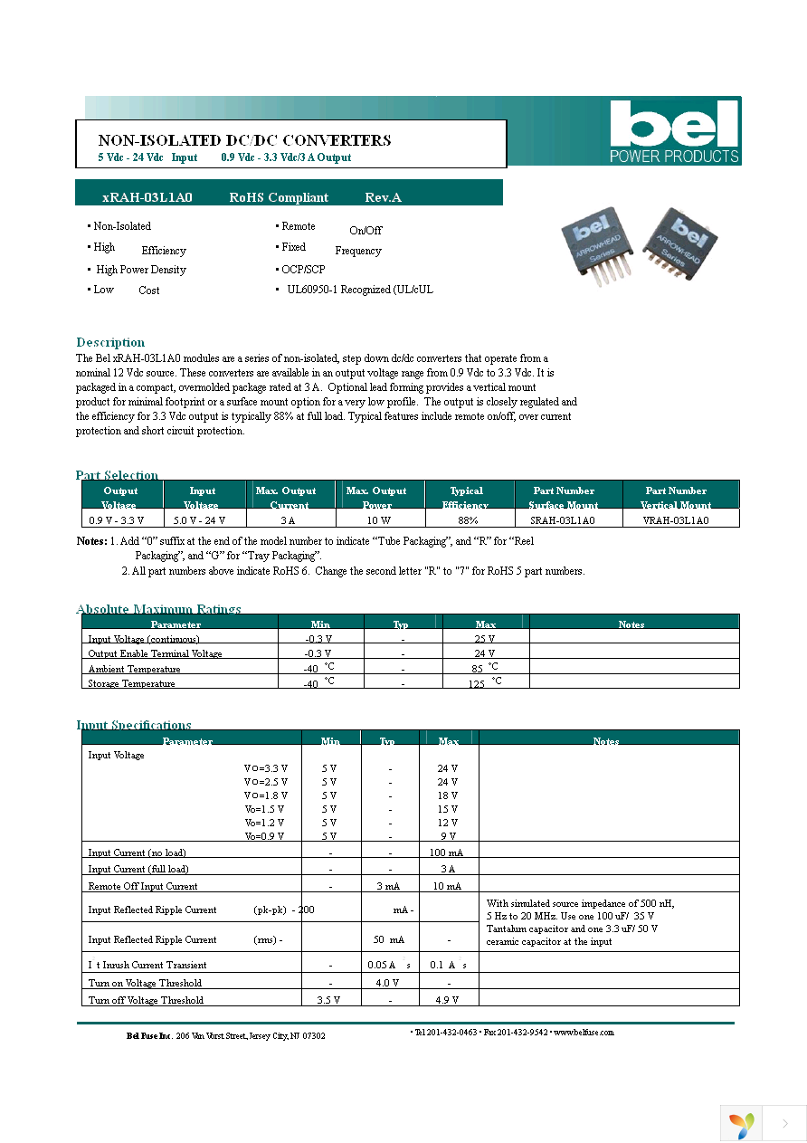 SRAH-03L1A00 Page 1