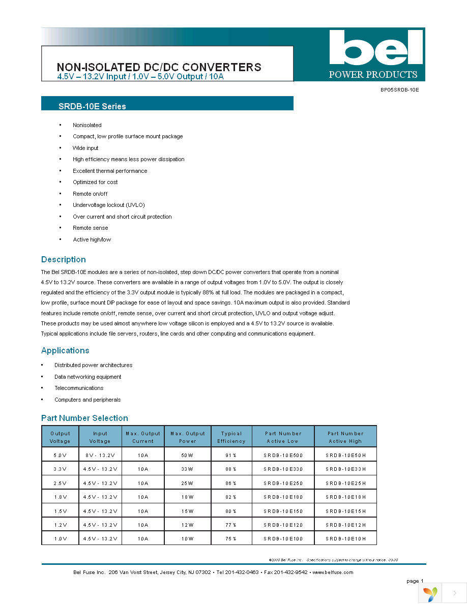 SRDB-10E100G Page 1