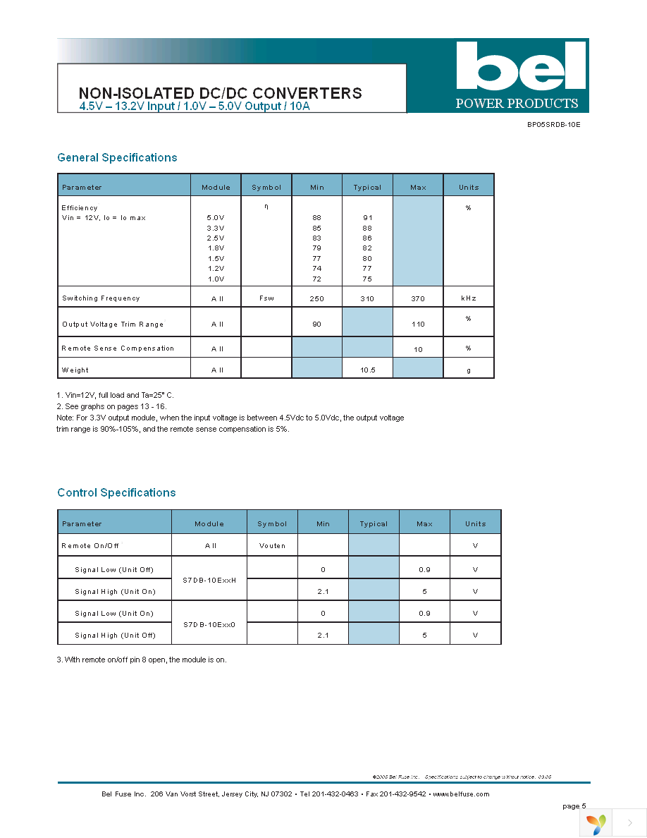 SRDB-10E100G Page 5