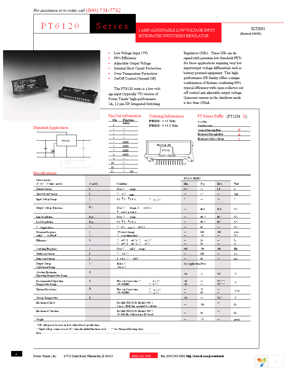 PT6121N Page 1