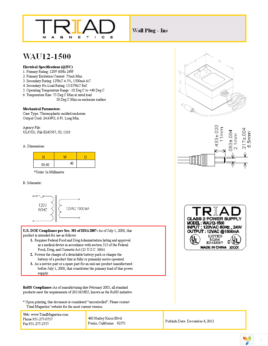 WAU12-1500 Page 1