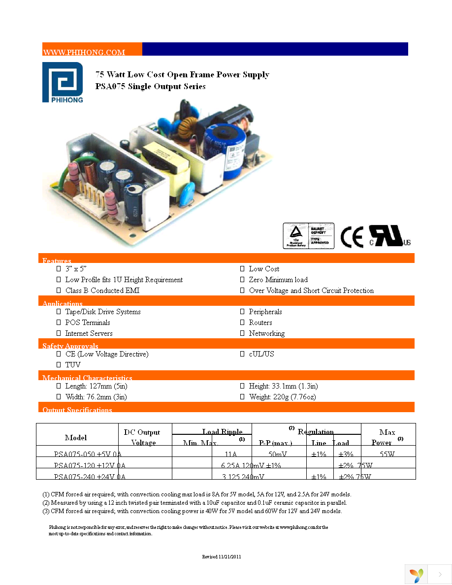 PSA075-120 Page 1