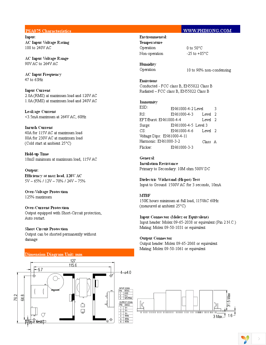 PSA075-120 Page 2